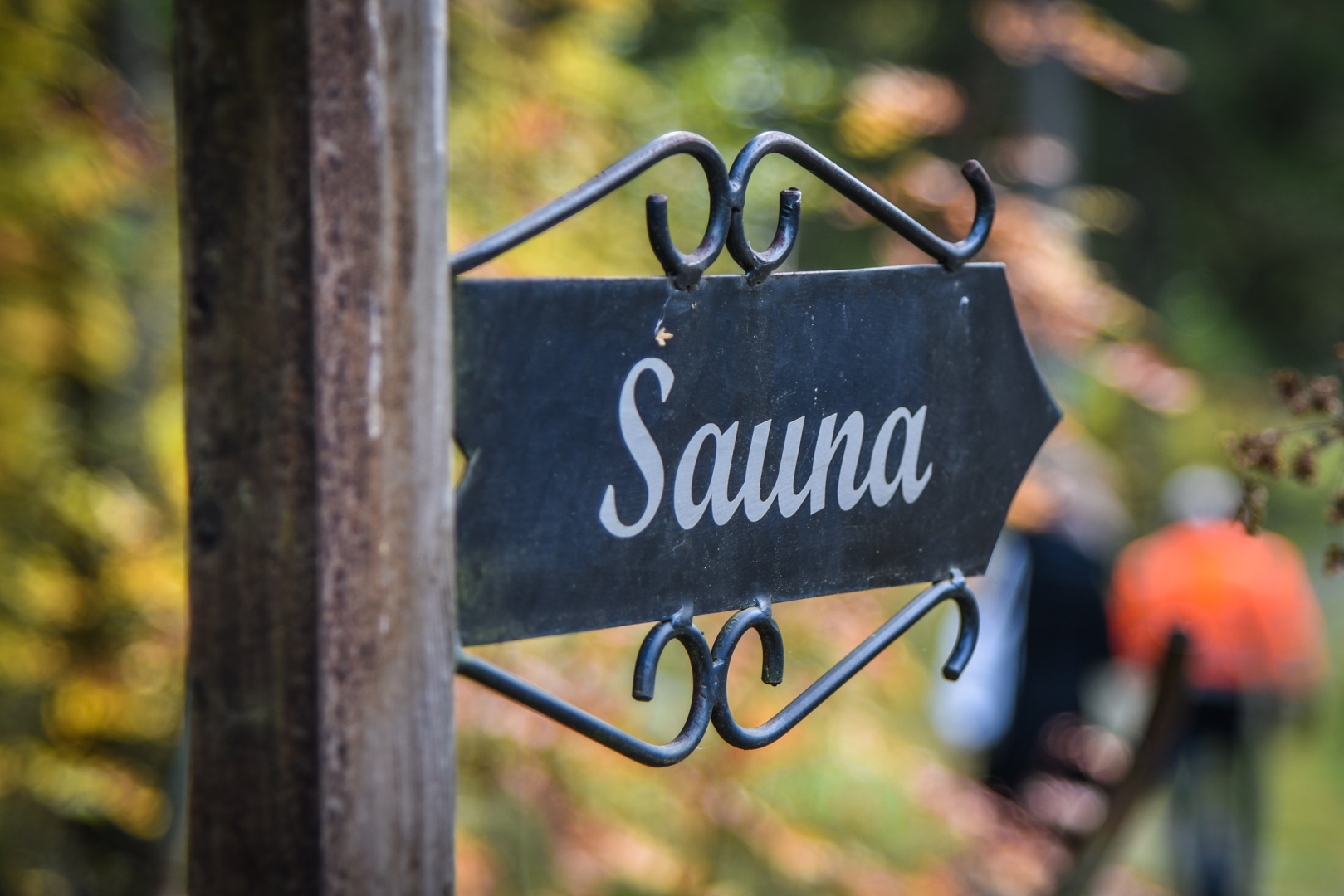 Kyltti saunalle.