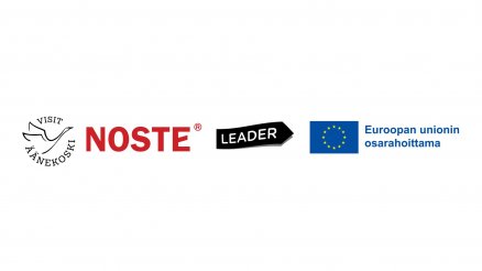Visit Äänekosken, Nosteen, Leaderin ja Euroopan unionin logot.